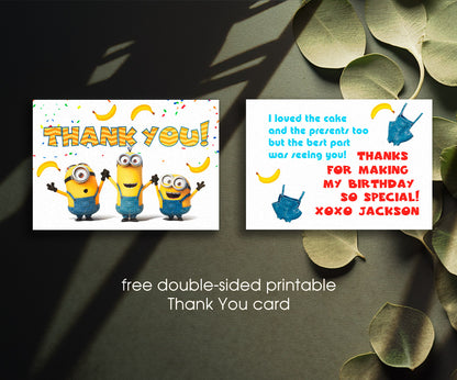 Minions Despicable Me customizable invitation template | Share or Print | IC300