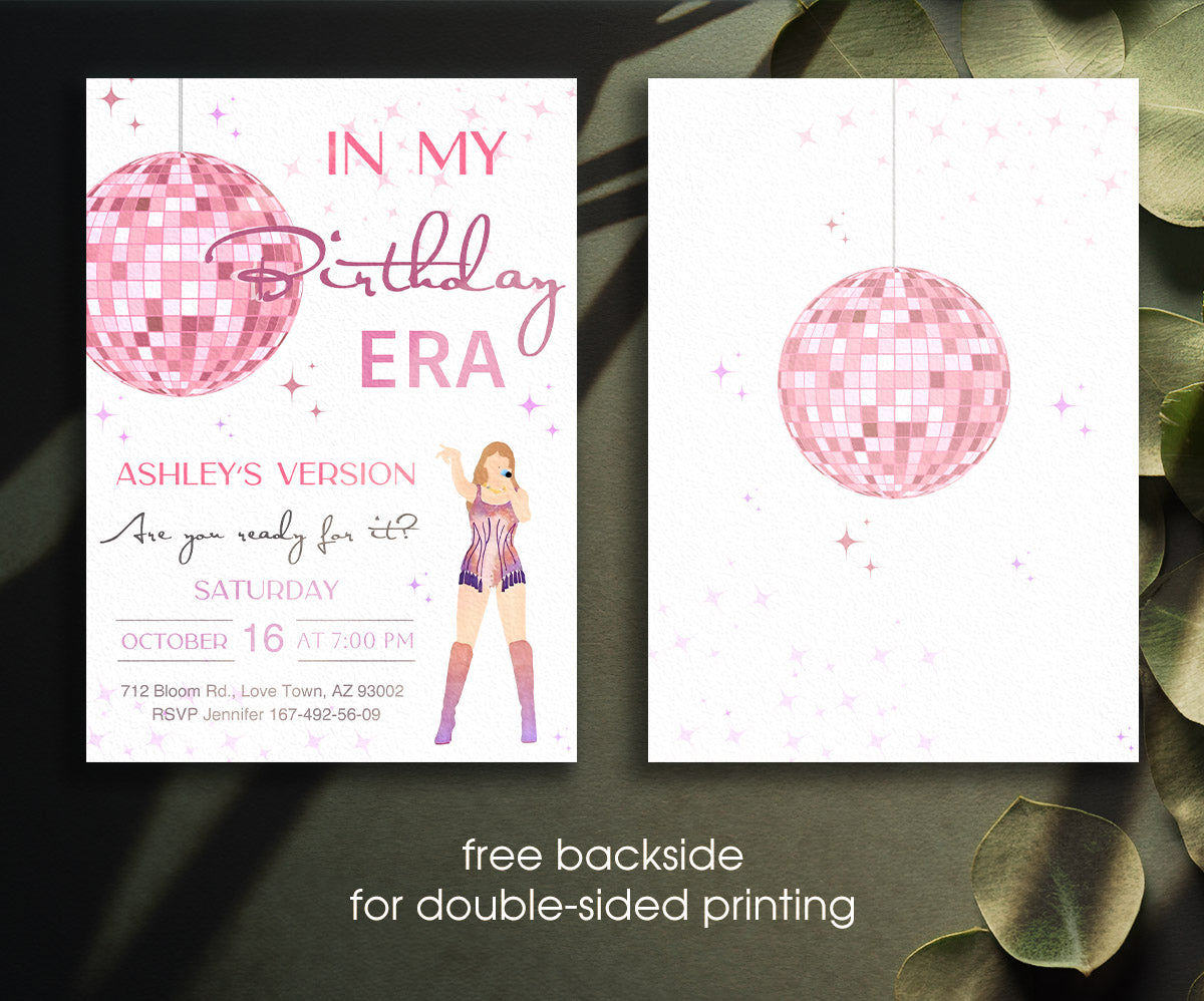 Taylor Swift Eras Tour customizable invitation template | Share or Print | girl | RE439