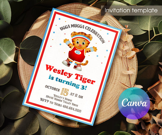 Daniel Tiger's Neighborhood customizable invitation template | Share or Print | RK722