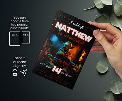 Star Wars Darth Vader customizable invitation template | Share or Print | boy | RV387