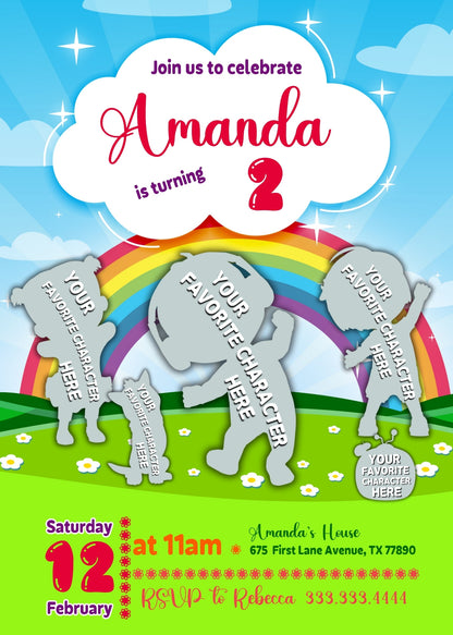 Cocomelon customizable invitation template | Share or Print | NY363