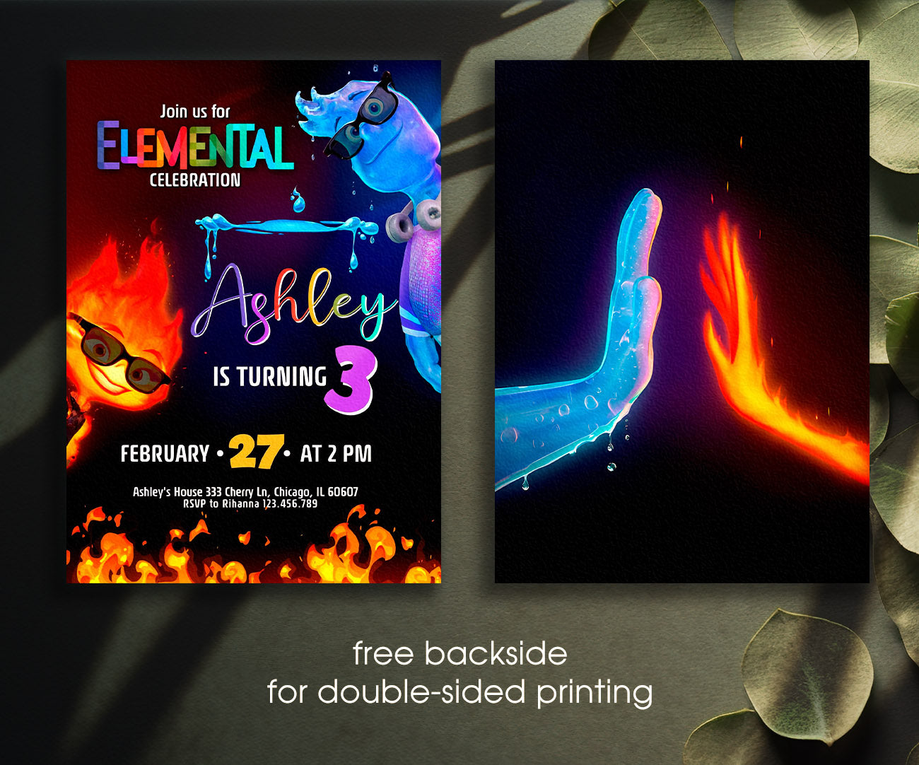 Elemental customizable invitation template | Share or Print | LM840