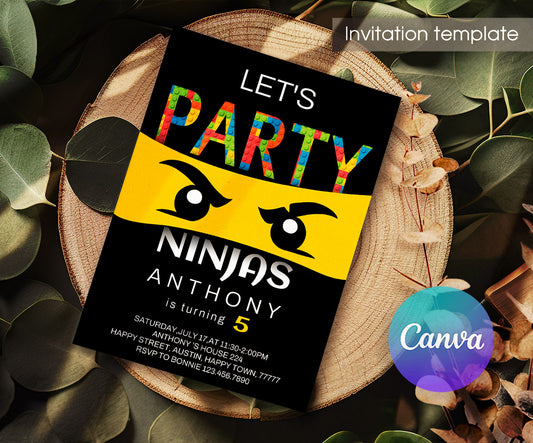 Lego customizable invitation template | Share or Print | DE143