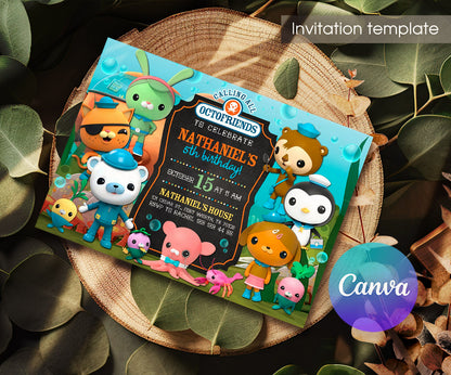 Octonauts customizable invitation template | Share or Print | UO610