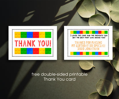 Lego customizable invitation template | Share or Print | IQ265