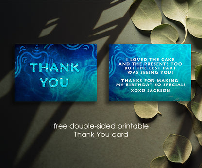 Avatar The Way of Water customizable invitation template | Share or Print | MY926