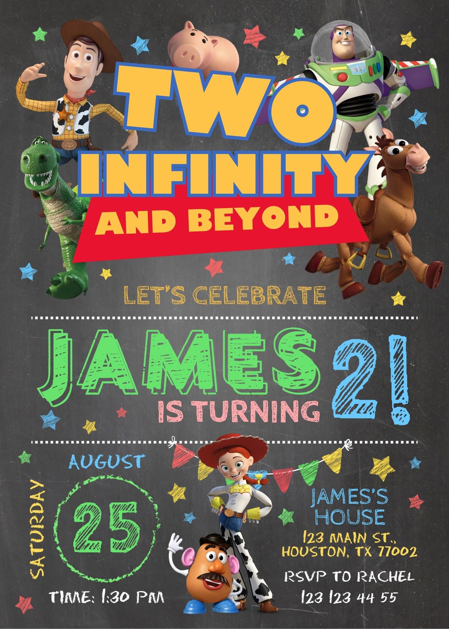 Toy Story Woody customizable invitation template | Share or Print | FE865