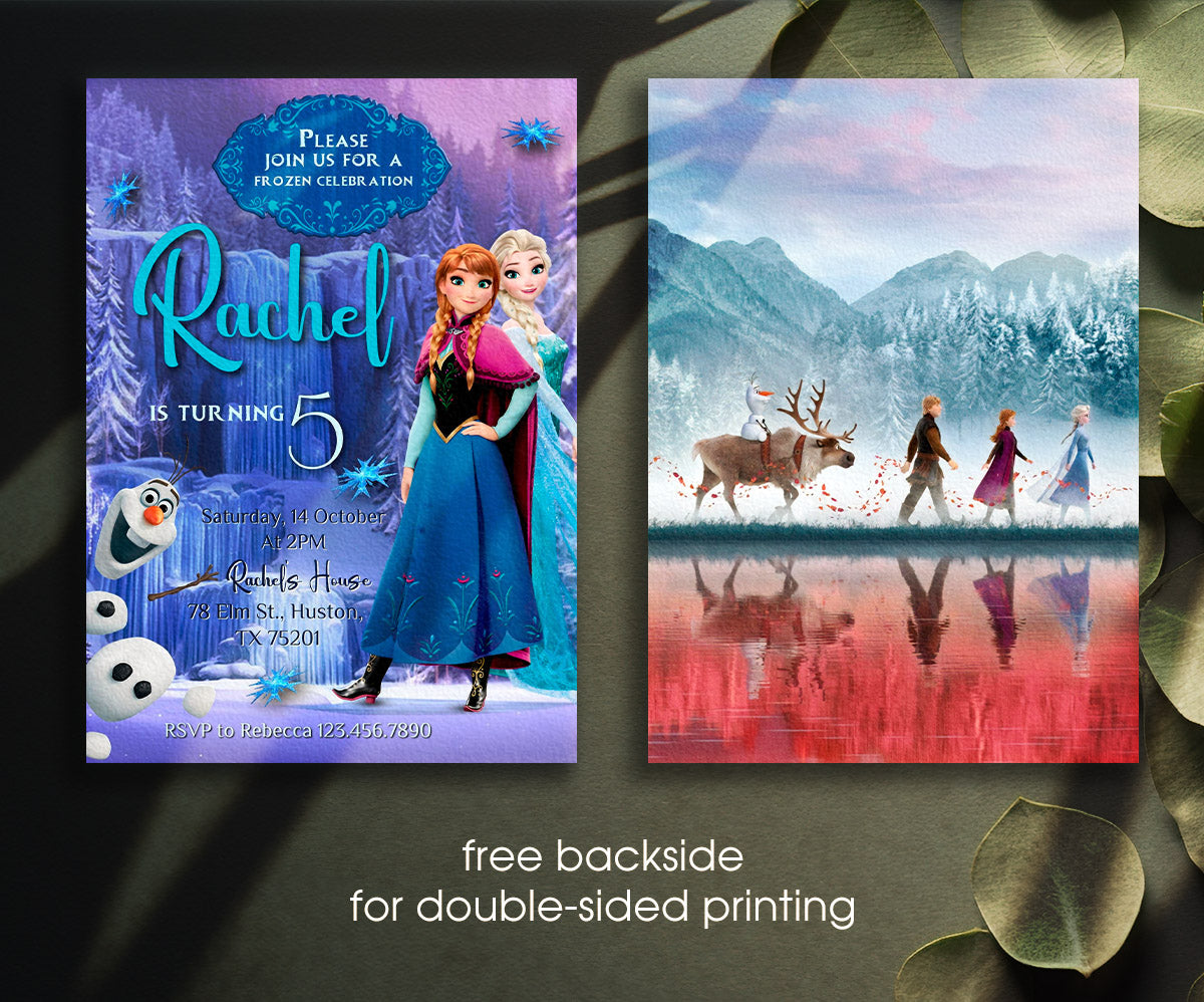 Frozen Elsa customizable invitation template | Share or Print | girl | LX701