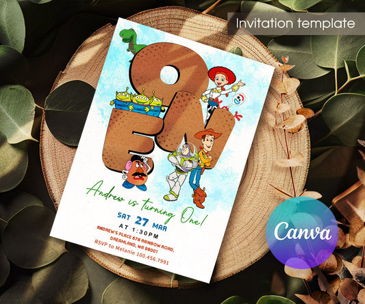 Toy Story Woody customizable invitation template | Share or Print | LP312