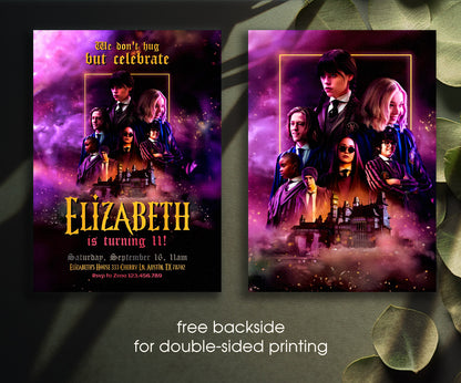 Wednesday Addams customizable invitation template | Share or Print | girl | UE798
