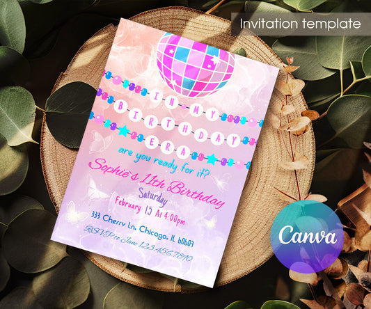 Taylor Swift Eras Tour customizable invitation template | Share or Print | girl | PV534
