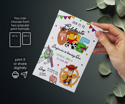 Toy Story Woody customizable invitation template | Share or Print | ZN895