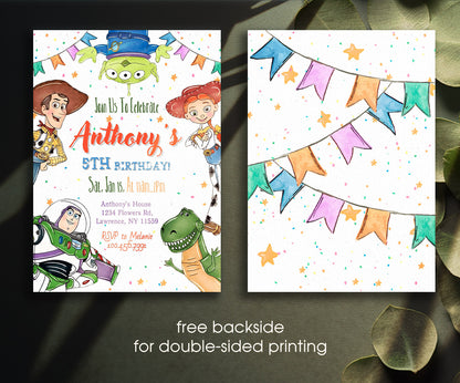 Toy Story Woody customizable invitation template | Share or Print | VI810