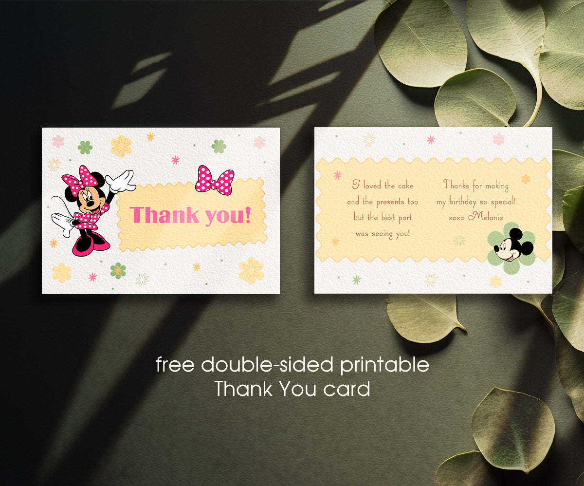 Mickey Mouse and Friends customizable invitation template | Share or Print | FW185