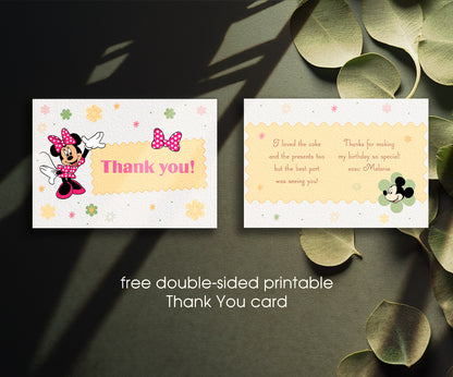 Mickey Mouse and Friends customizable invitation template | Share or Print | FW185