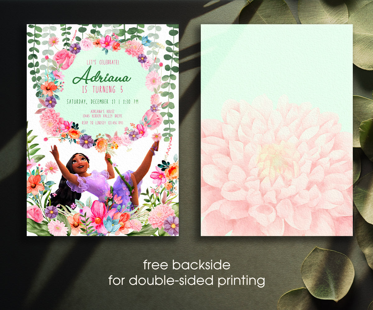 Encanto Mirabel customizable invitation template | Share or Print | girl | JU707