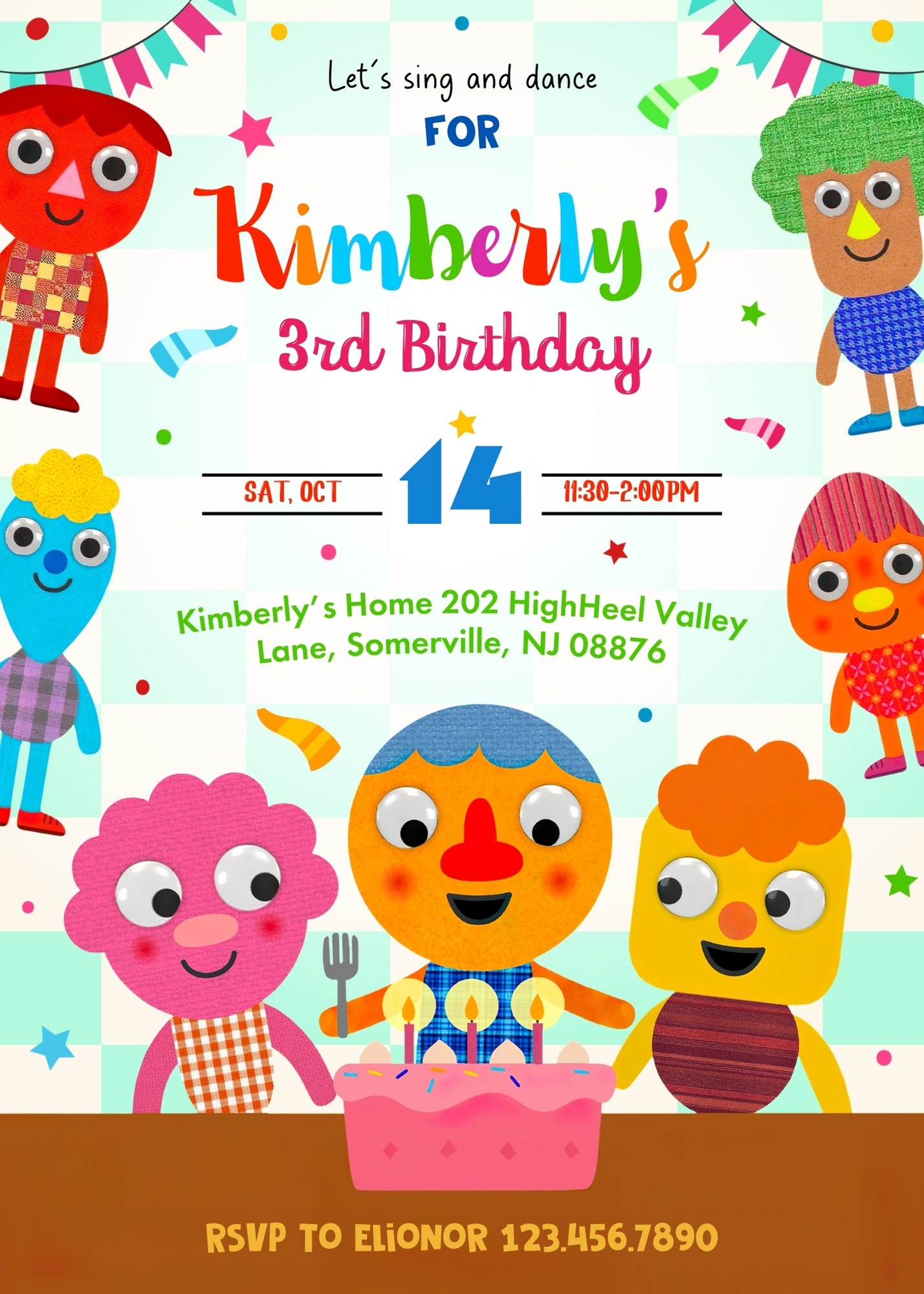 Super Simple Songs customizable invitation template | Share or Print | JQ051