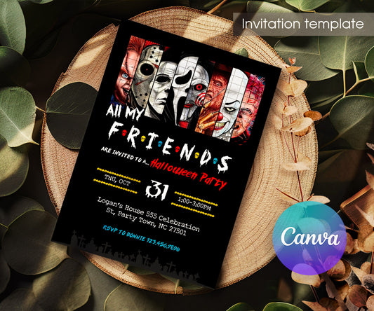 Horror Killer Movie Party customizable invitation template | Share or Print | PT392