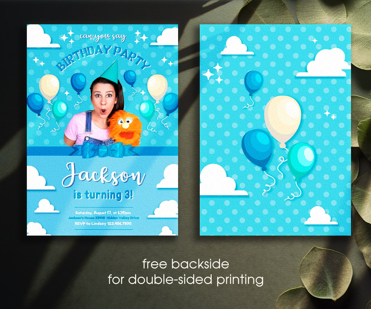 Ms. Rachel customizable invitation template | Share or Print | GF840