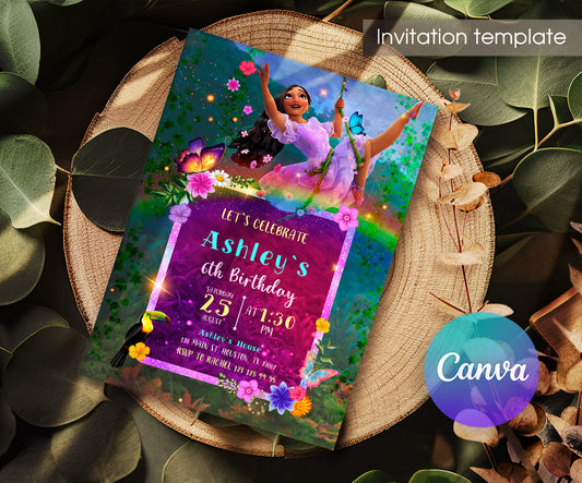 Encanto Mirabel customizable invitation template | Share or Print | girl | TE461