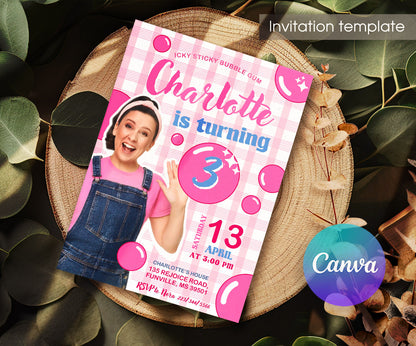 Ms. Rachel customizable invitation template | Share or Print | NQ899