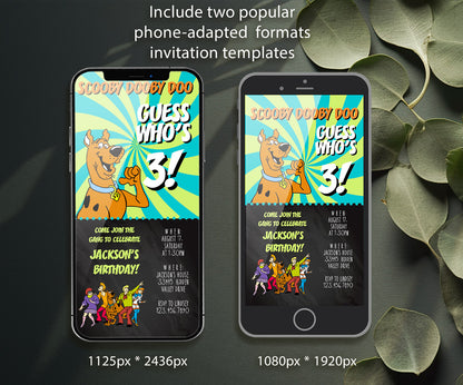 Scooby-Doo customizable invitation template | Share or Print | RK697