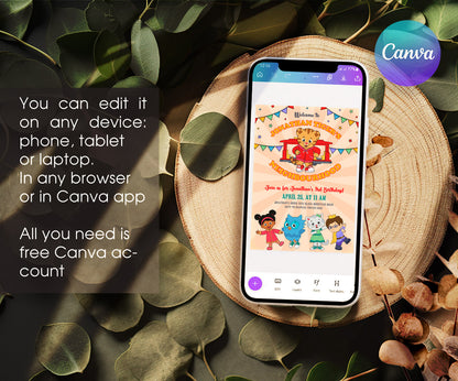 Daniel Tiger's Neighborhood customizable invitation template | Share or Print | UF284