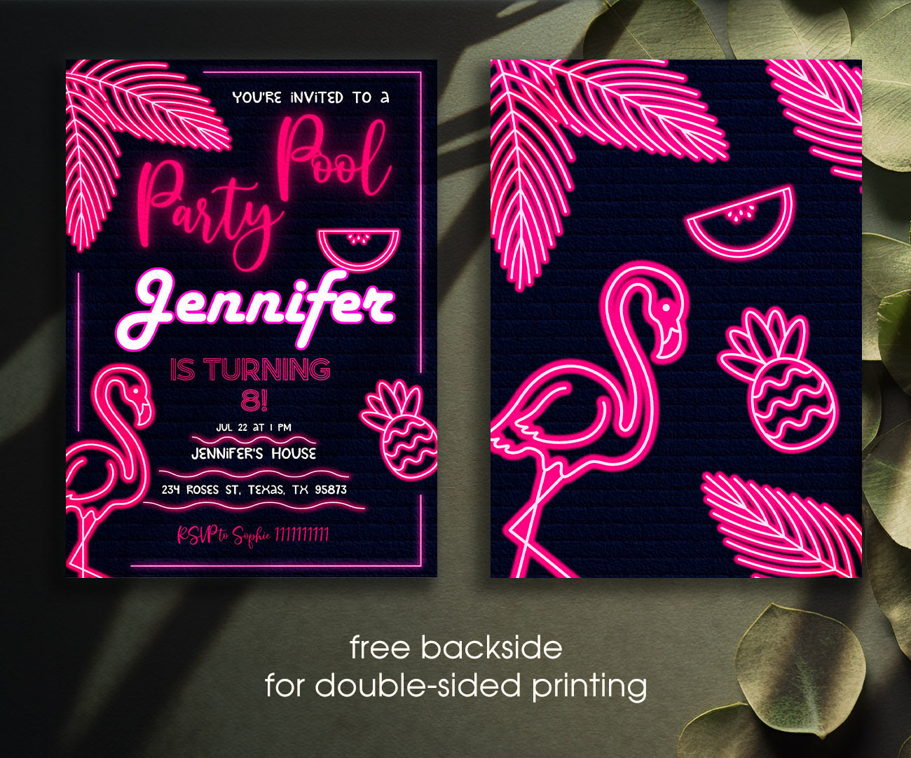 Pool Party customizable invitation template | Share or Print | ET149