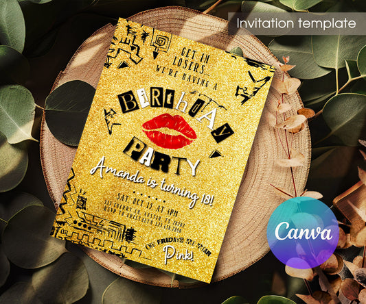 Mean Girls customizable invitation template | Share or Print | girl | FV879