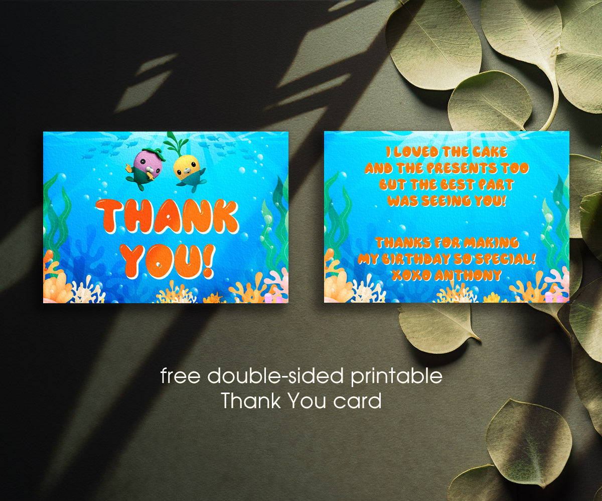 Octonauts customizable invitation template | Share or Print | EG333