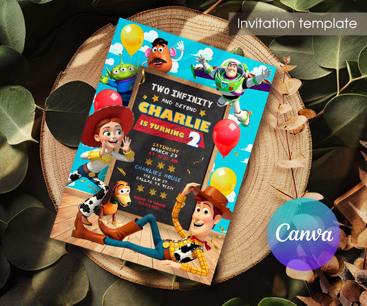 Toy Story Woody customizable invitation template | Share or Print | RJ106