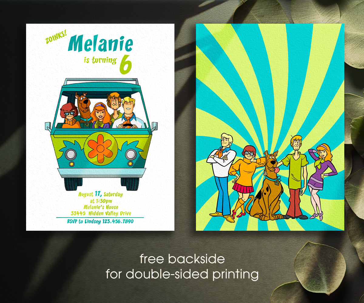 Scooby-Doo customizable invitation template | Share or Print | XG285