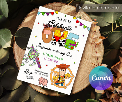 Toy Story Woody customizable invitation template | Share or Print | ZN895
