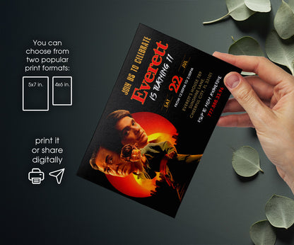 Karate Kid Legends customizable invitation template | Share or Print | MU246