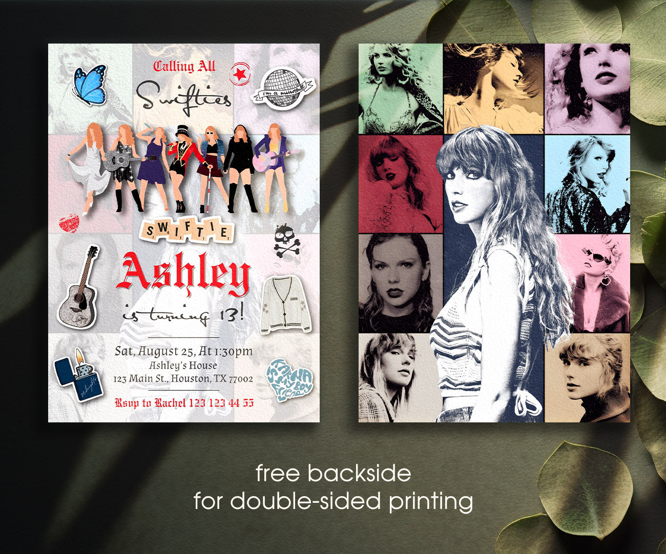 Taylor Swift Eras Tour customizable invitation template | Share or Print | girl | OD732