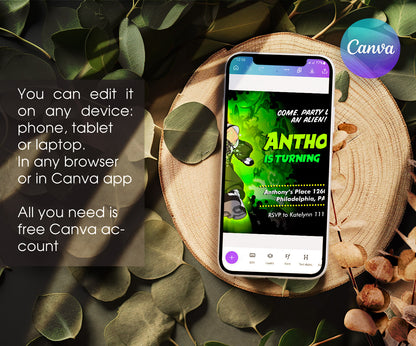 Ben 10 Alien Force customizable invitation template | Share or Print | boy | HF446