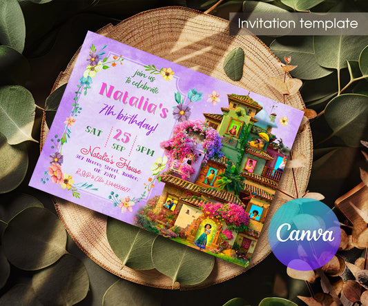 Encanto Mirabel customizable invitation template | Share or Print | girl | SM646
