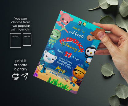 Octonauts customizable invitation template | Share or Print | IS375