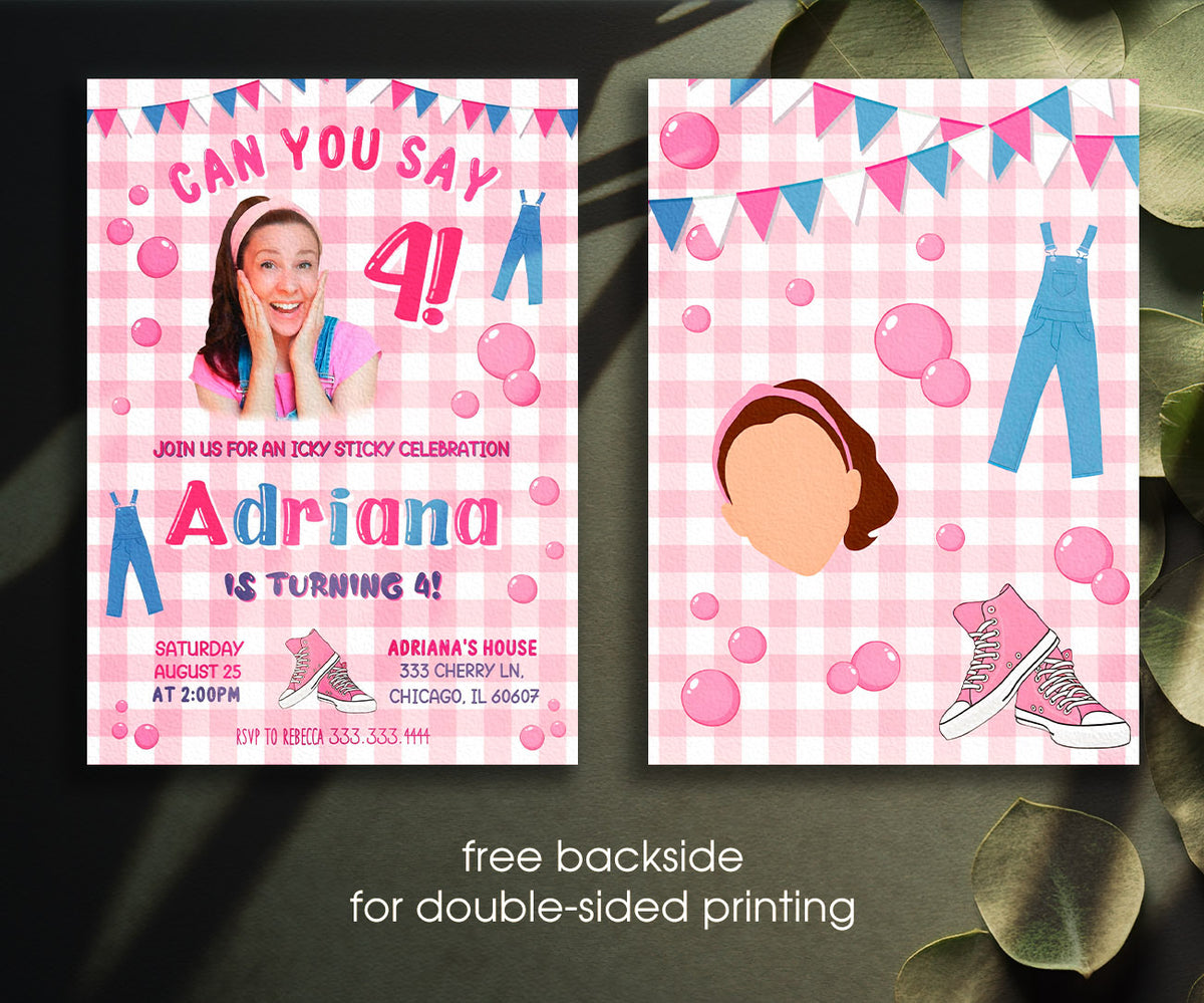 Ms. Rachel customizable invitation template | Share or Print | DY923