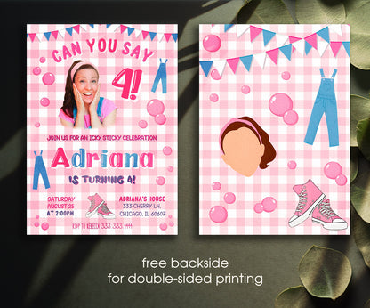 Ms. Rachel customizable invitation template | Share or Print | DY923