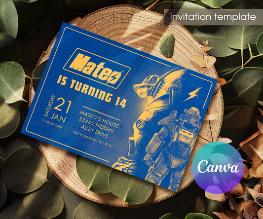 Fallout Pipboy customizable invitation template | Share or Print | QQ588