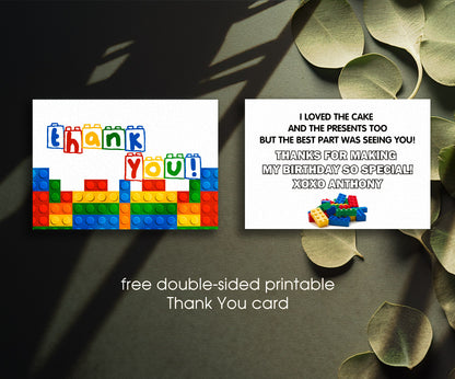 Lego customizable invitation template | Share or Print | CQ153