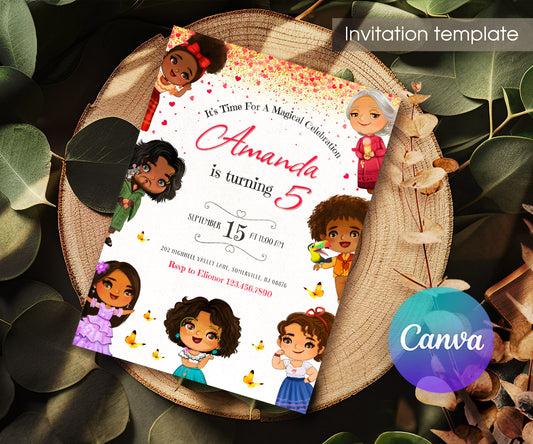 Encanto Mirabel customizable invitation template | Share or Print | girl | WB887