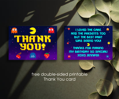 Arcade Gamer customizable invitation template | Share or Print | DW203