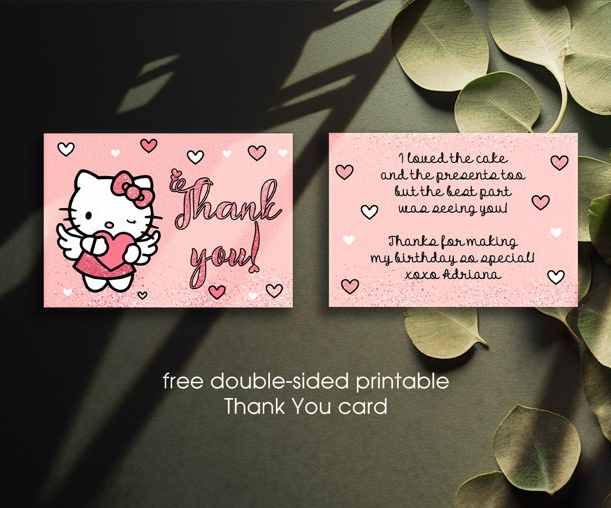 Hello Kitty Sanrio customizable invitation template | Share or Print | TC868