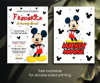 Mickey Mouse and Friends customizable invitation template | Share or Print | TT643