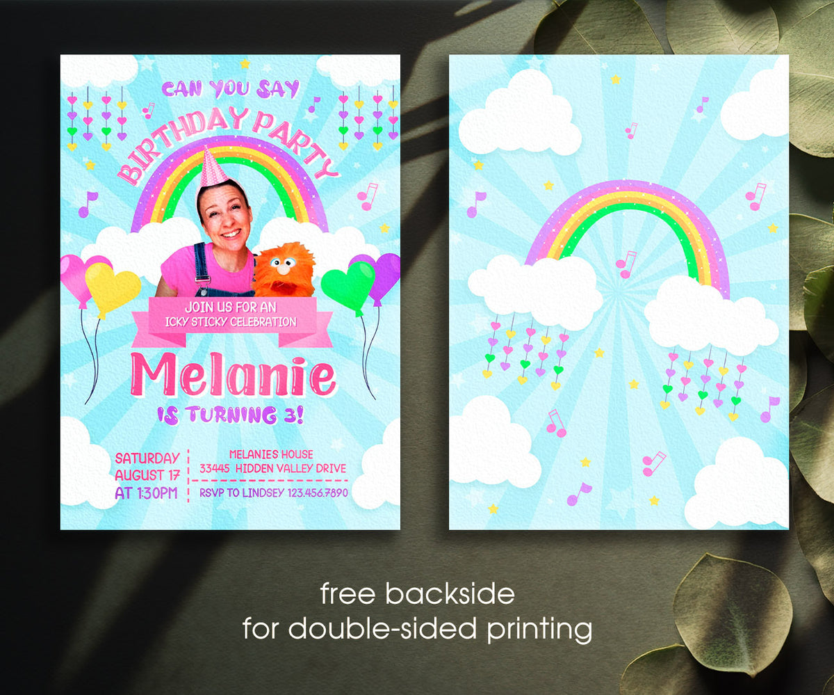 Ms. Rachel customizable invitation template | Share or Print | NV233