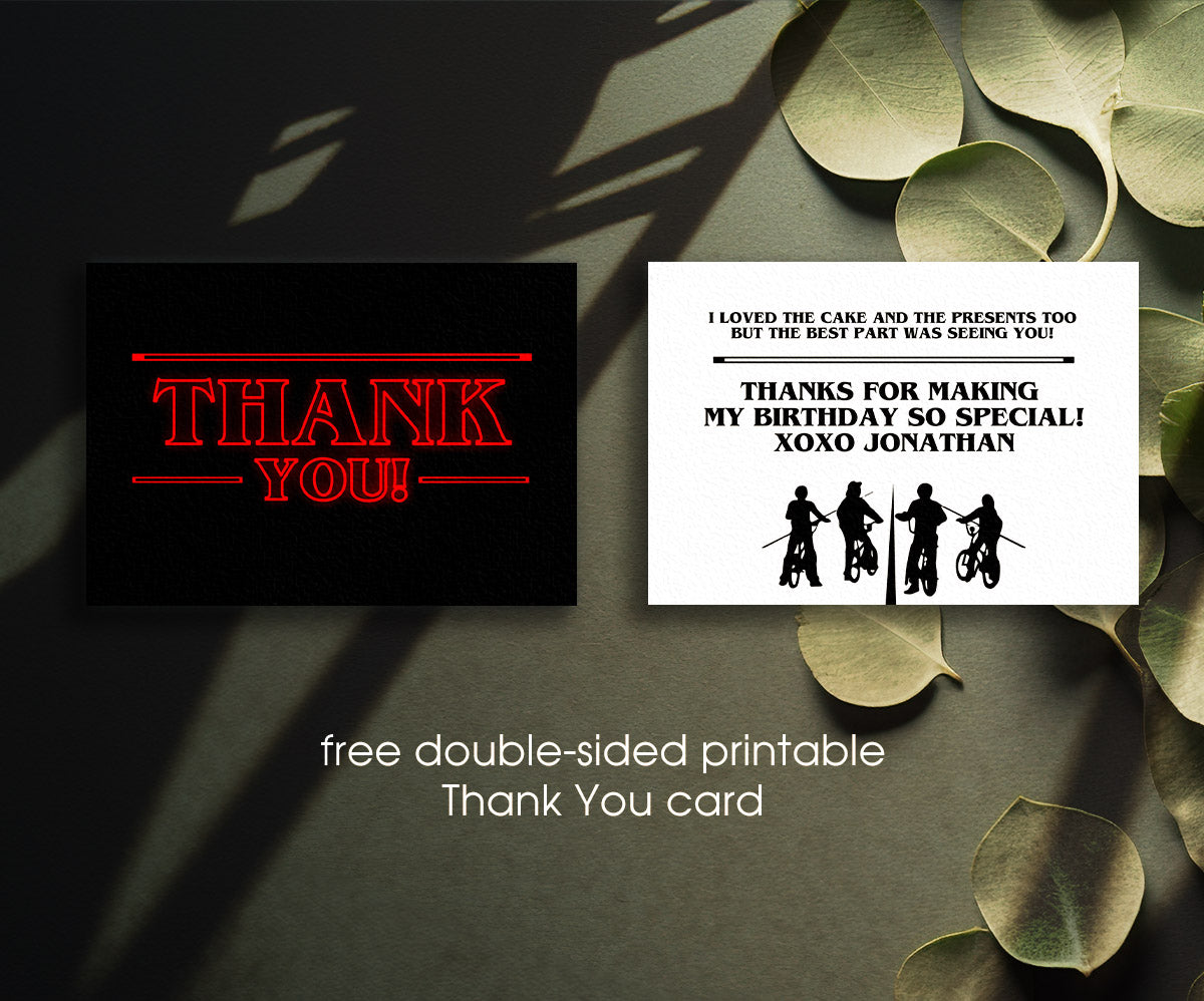 Stranger Things customizable invitation template | Share or Print | LE768
