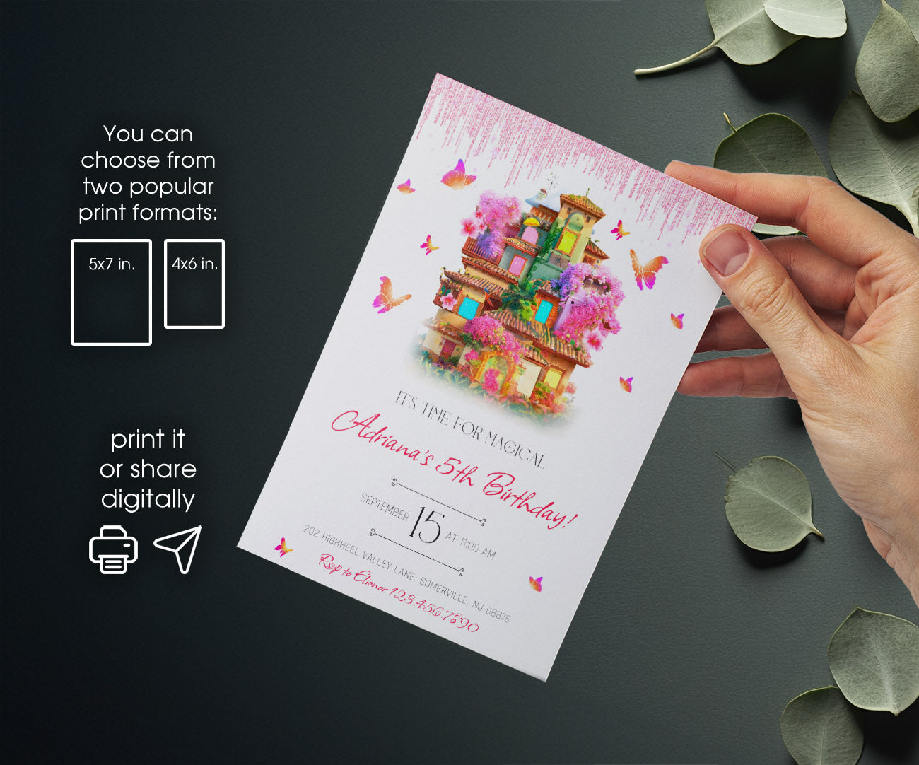 Encanto Mirabel customizable invitation template | Share or Print | girl | AU866