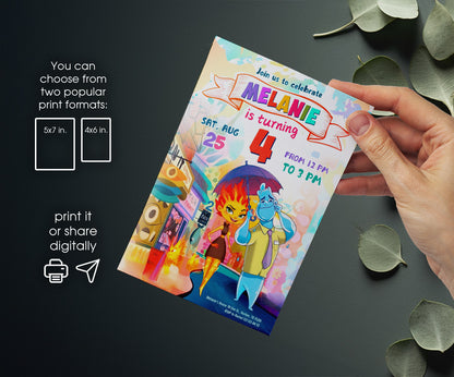 Elemental customizable invitation template | Share or Print | PA887
